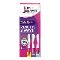 First Response Triple Check Pregnancy Test Kit - 3 Tests