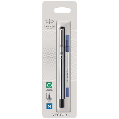 Parker Vector Fountain Ballpoint Maker - Blue