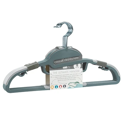 Simplify S-Shape Hangers - White - 8 pack