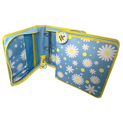 Firstline Daisy Zip Binder - Assorted