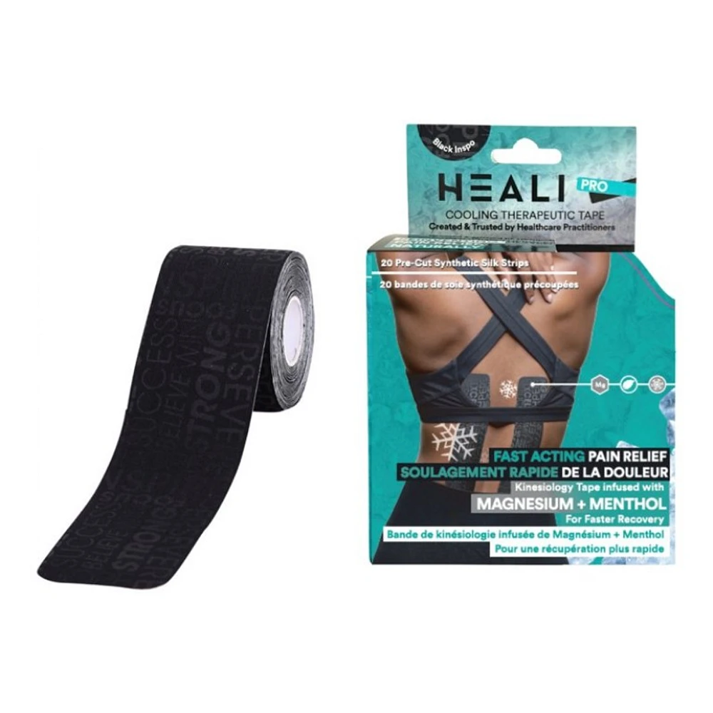 Heali Pro Kinesiology Tape - Black - 20s