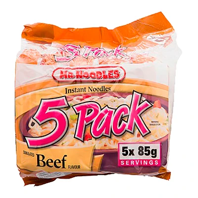 Mr. Noodles Instant Noodles - Beef - 5x85g packs