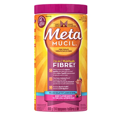 Metamucil 3in1 MultiHealth Fibre Smooth - Berry - 660g