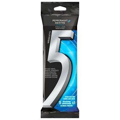 Wrigley's 5 Gum - Cobalt - 3 pack