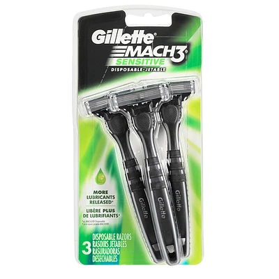 Gillette Mach3 Disposable - Sensitive - 3 razors