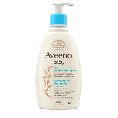 Aveeno Baby Wash & Shampoo - 354ml