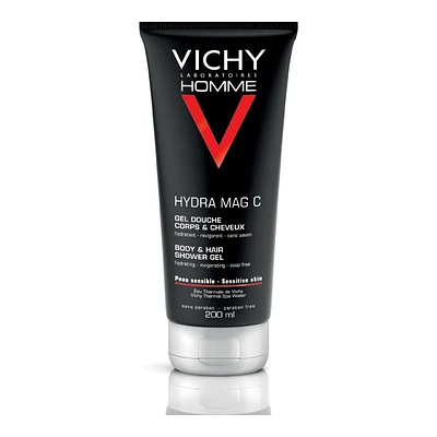 Vichy Homme Hydra Mag C Body & Hair Shower Gel - 200ml