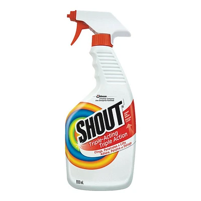 Shout Triple Acting Laundry Stain Remover Trigger Spray - 650ml