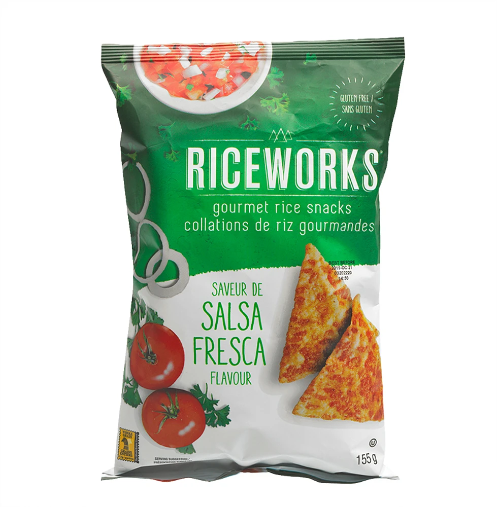 Riceworks Gourmet Rice Snacks - Salsa Fresca - 155g