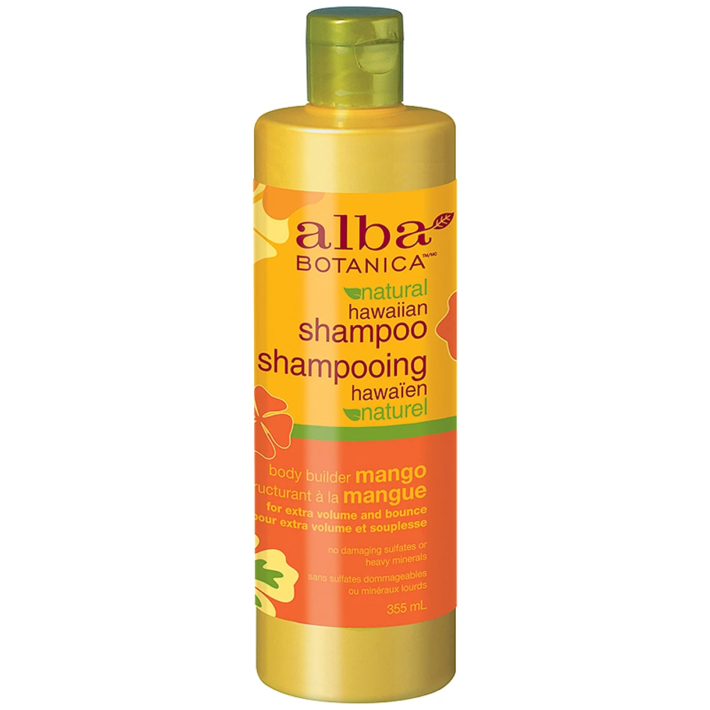 Alba Botanica Natural Hawaiian Shampoo - Body Builder Mango - 355ml