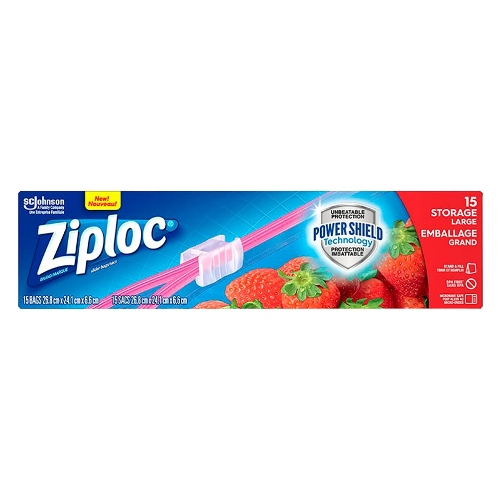 Ziploc Slideloc Storage Bag - Large - 15s