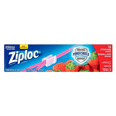 Ziploc Slideloc Storage Bag - Large - 15s