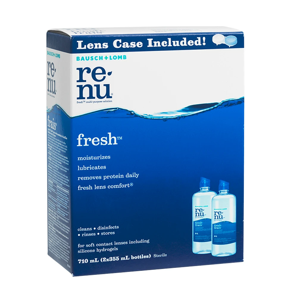 Bausch + Lomb Renu Fresh Multi-Purpose Contact Lens Disinfecting Solution - 2 x 355ml