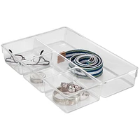 InterDesign Linus Drawer Organizer - Clear - 13 x 9 x 2.25 inch