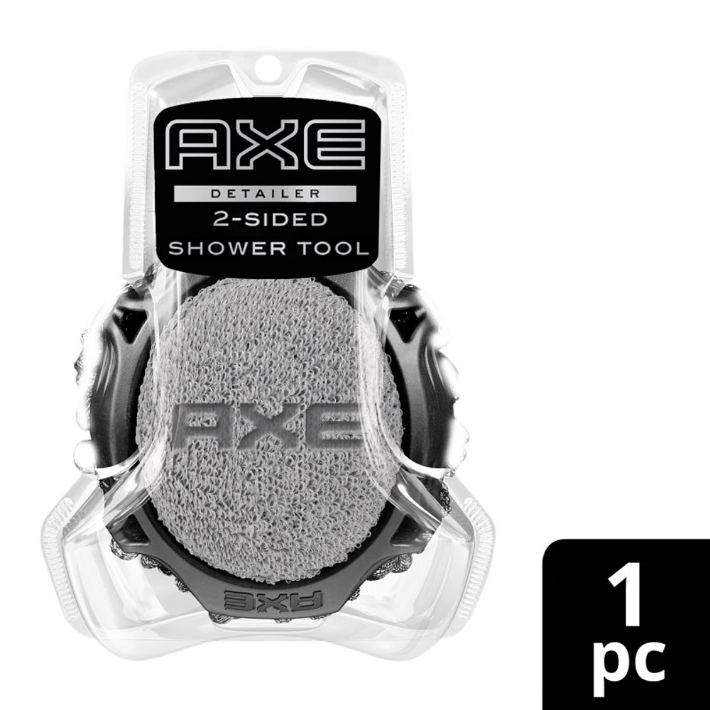 Axe 2-sided Shower Tool - 1 Count