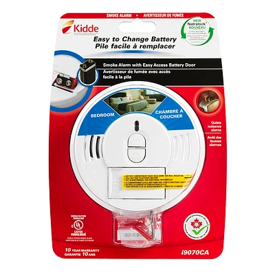 Kidde Battery Operated Smoke Alarm with Hush Button - 0976/I9070