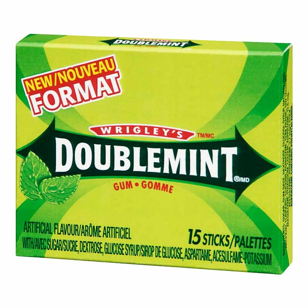 Wrigley's Doublemint Gum - 15 Sticks