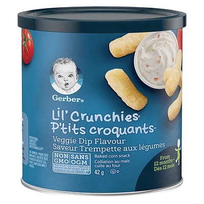 Gerber Graduates for Toddlers Lil' Crunchies - Veggie Dip - 42g