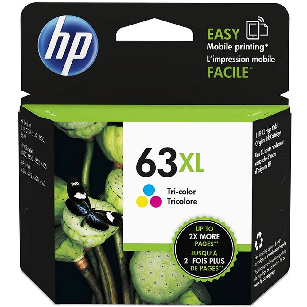 HP 63XL Ink Cartridge - Tri Colour - F6U63AN#140