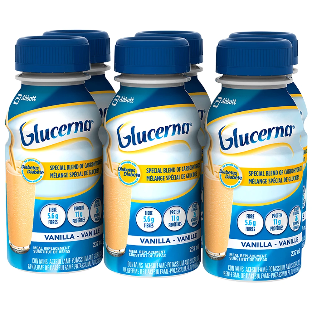 Glucerna Diabetic Drink - Vanilla - 6 x 237ml