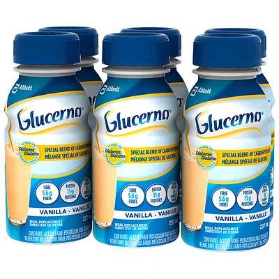 Glucerna Diabetic Drink - Vanilla - 6 x 237ml