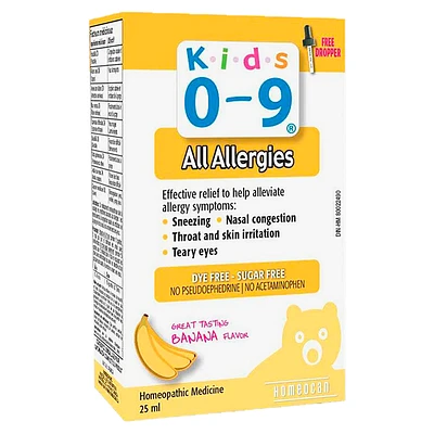 Homeocan Kids 0-9 Allergies - Bananas - 25ml