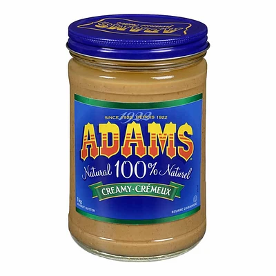 Adam's Peanut Butter - Creamy - 1kg