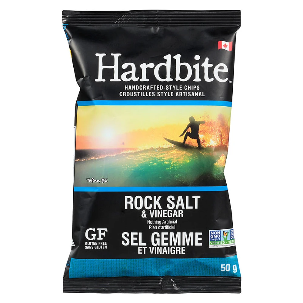 Hardbite Chips - Rock Salt & Vinegar - 50g