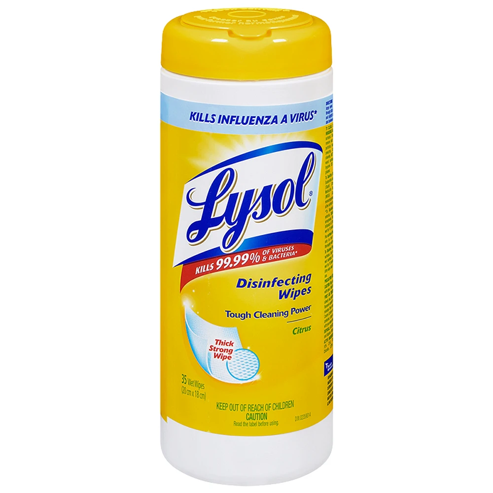 Lysol Disinfecting Wipes - Citrus - 35's