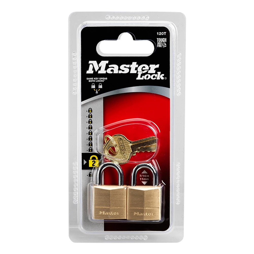 Master Lock 20mm - Brass 2pack