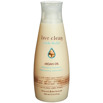 Live Clean Exotic Nectar Argan Oil Restorative Shampoo - 350ml