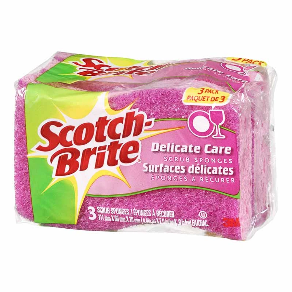 Scotch-Brite Delicate Duty Scrub Sponge - 3 pack