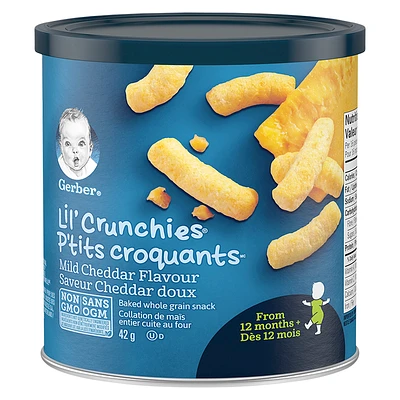 Gerber Graduates for Toddlers Lil' Crunchies - Mild Cheddar - 42g