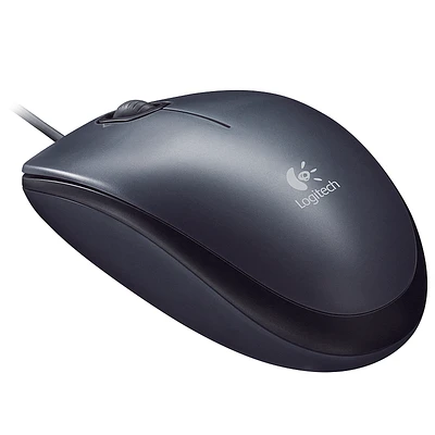 Logitech M100 Optical Mouse - Black - 910-001648