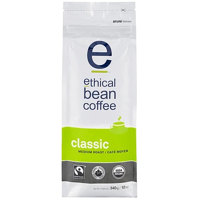 Ethical Bean Coffee - Classic Medium Roast - Whole Bean - 340g