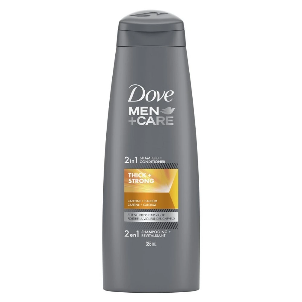 Dove Men+Care Thick & Strong Fortifying 2in1 Shampoo + Conditioner - 355ml