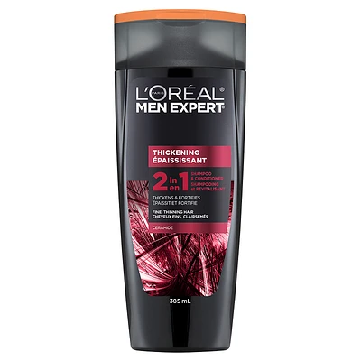 L'Oreal Men Thickening 2 in 1 Shampoo & Conditioner - 385ml