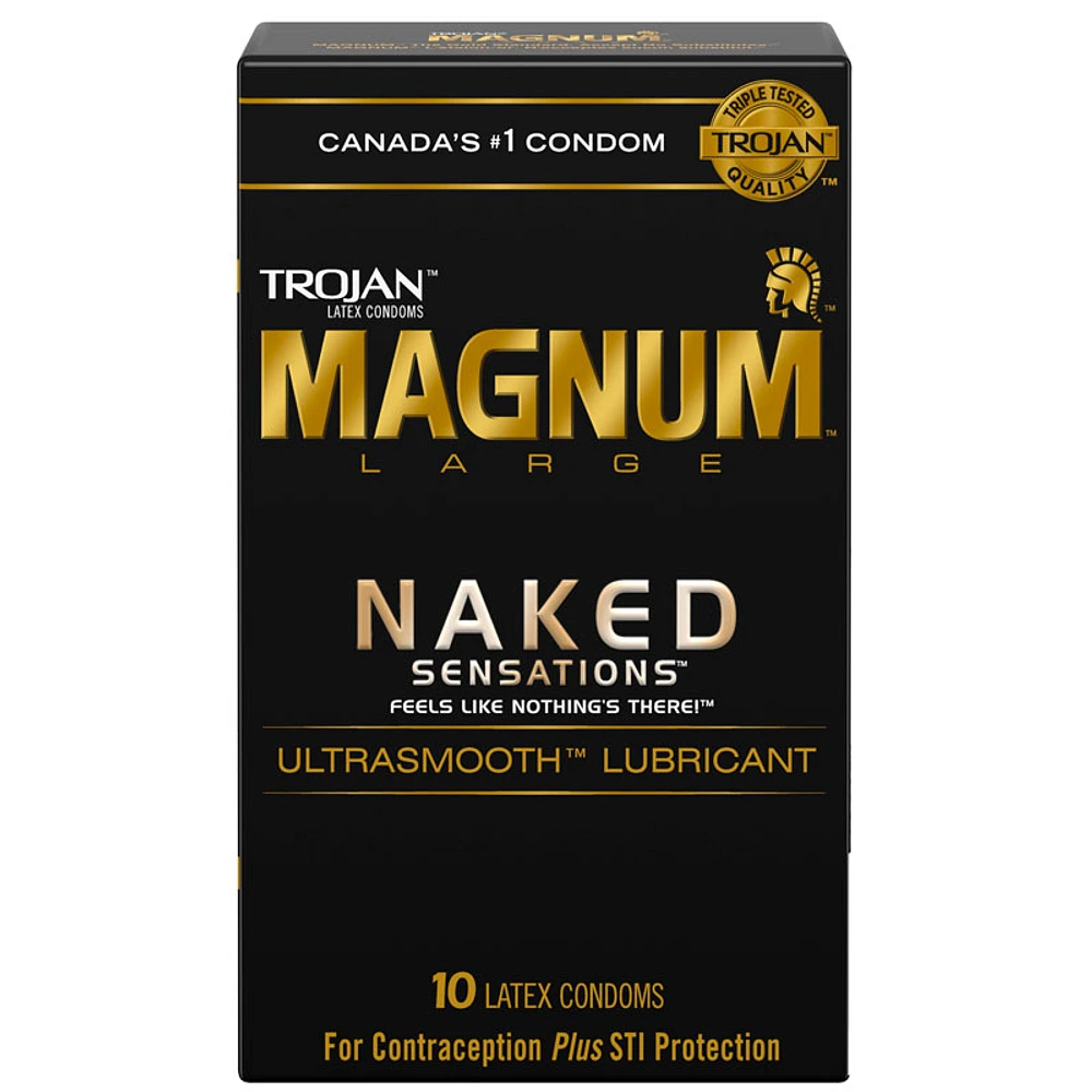 Trojan Magnum Naked Sensations Lubricated Condoms - 10s