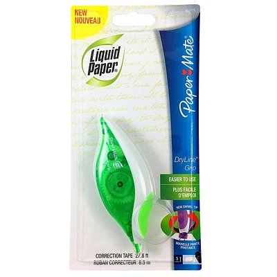 Liquid Paper DryLine Grip White Correction Tape