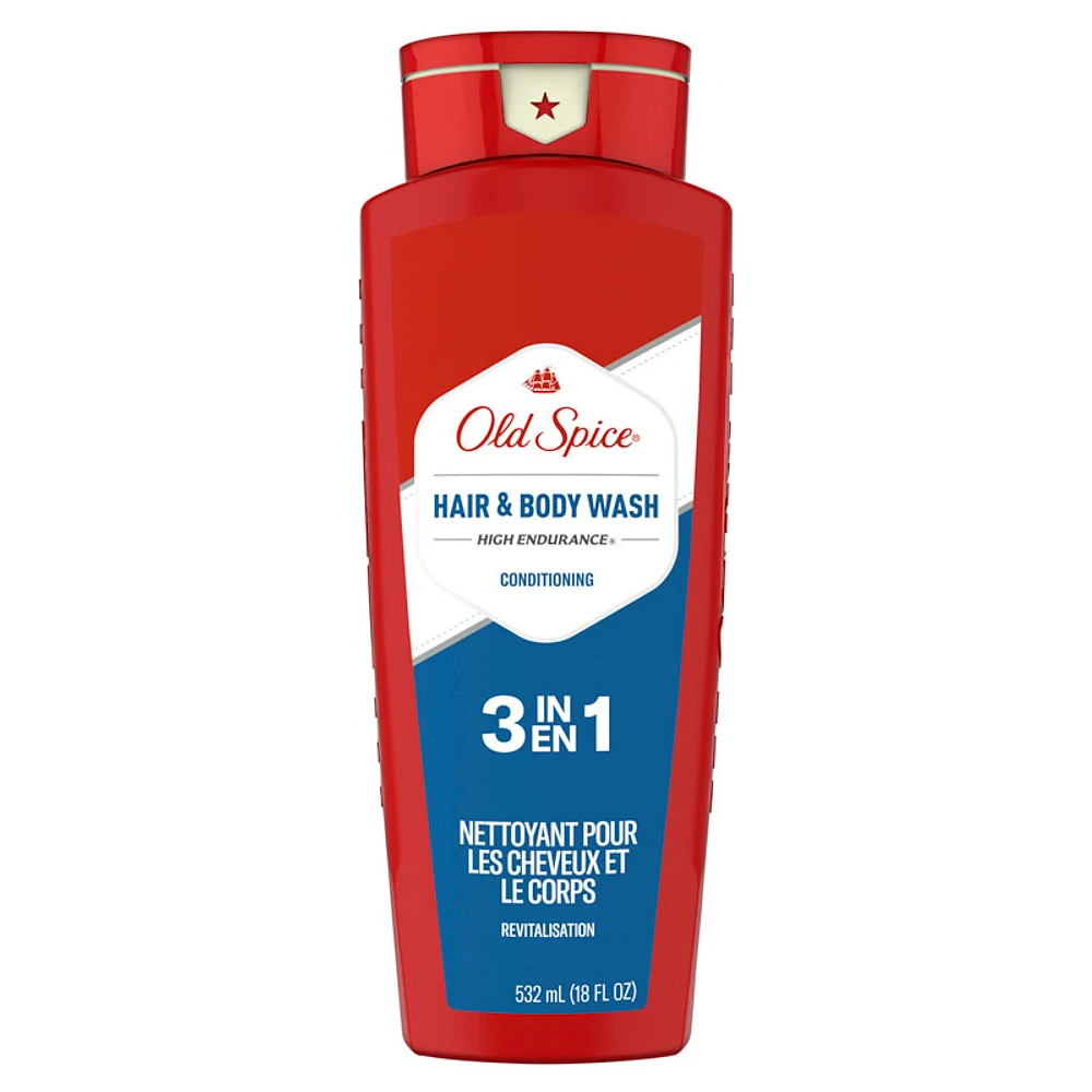 Old Spice High Endurance Hair & Body Wash - 532ml