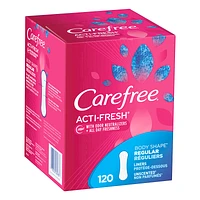 Carefree Body Shape Acti-Fresh Regular Pantiliner - Unscented - 120s