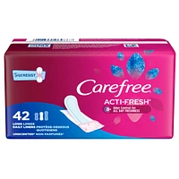 Carefree Body Shape Acti-Fresh Long To Go Pantiliners - Unscented - 42s