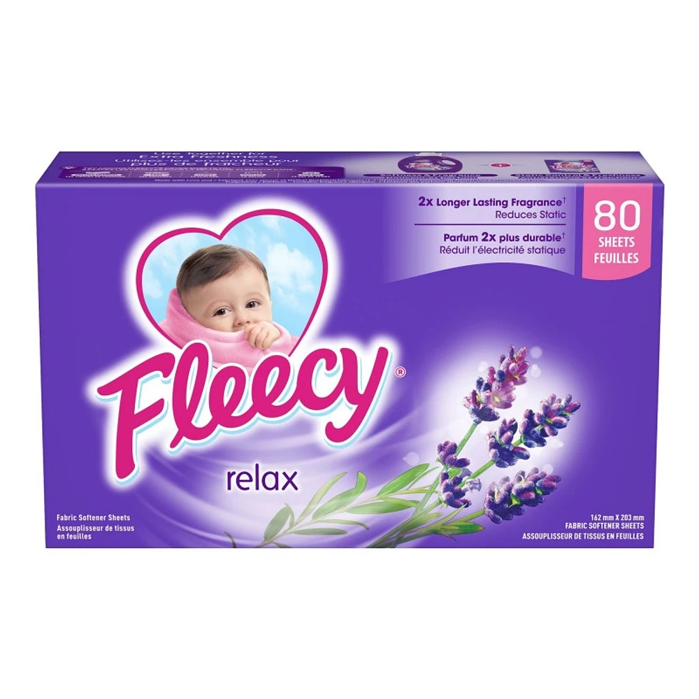 Fleecy Relax Dryer Sheets - Aromatherapy - 80s