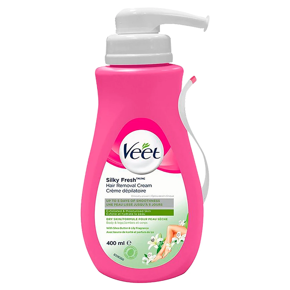 Veet Hair Removal Cream Pump - for Dry Skin - 400ml