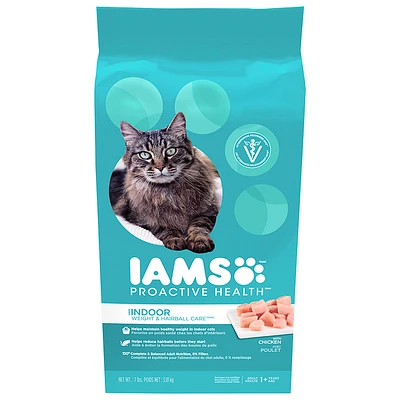 Iams Cat Food - Weight Hairball Care - 7lbs