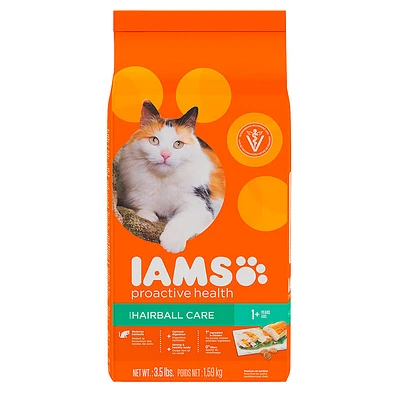 Iams Adult ProActive Cat Food - Hairball Care - 3.5lbs