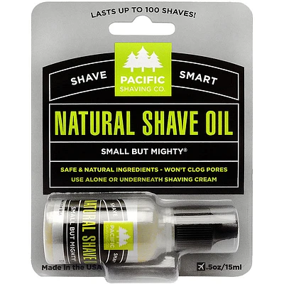 Pacific Shaving Company Natural Natural Shaving Oil - 15ml