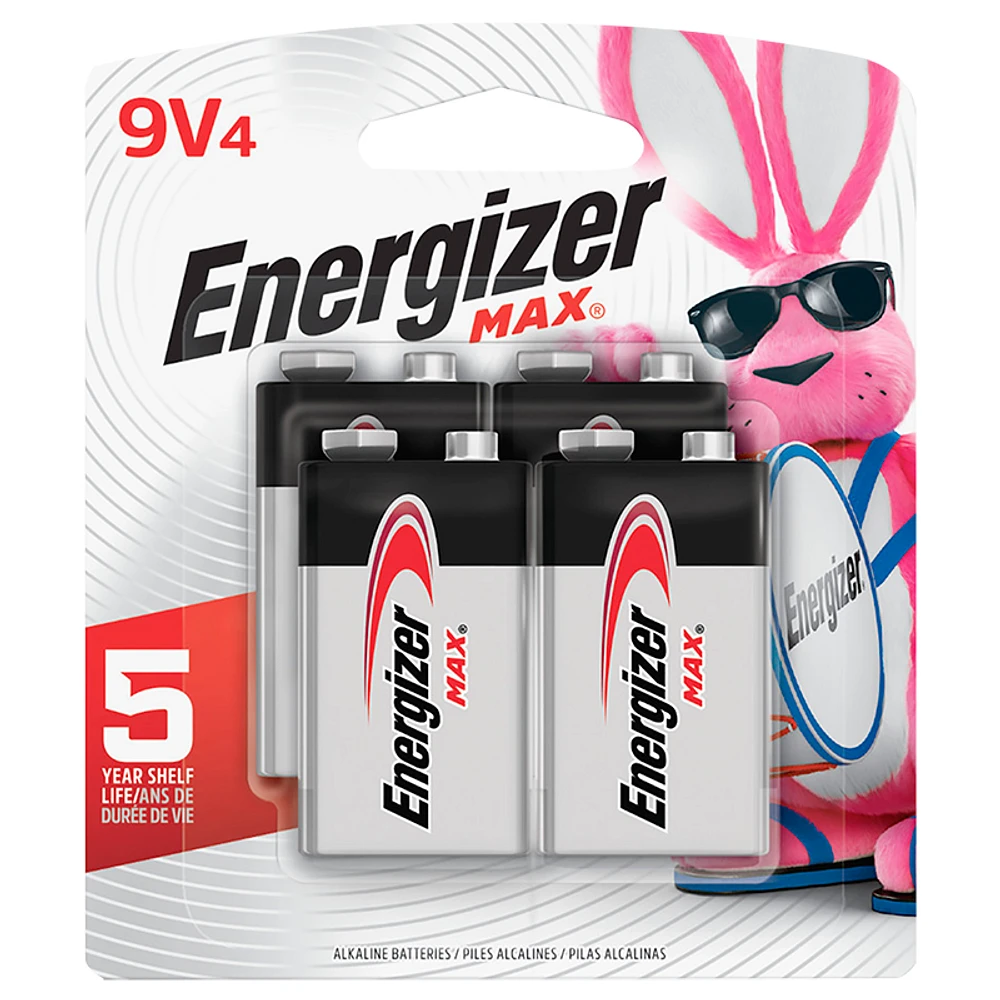 Energizer 9V Battery - 4 pack