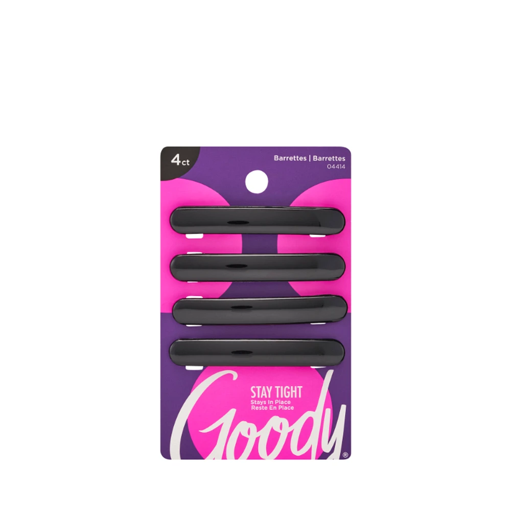 Goody Classics Oblong Autoclasp Barrettes  - 4s