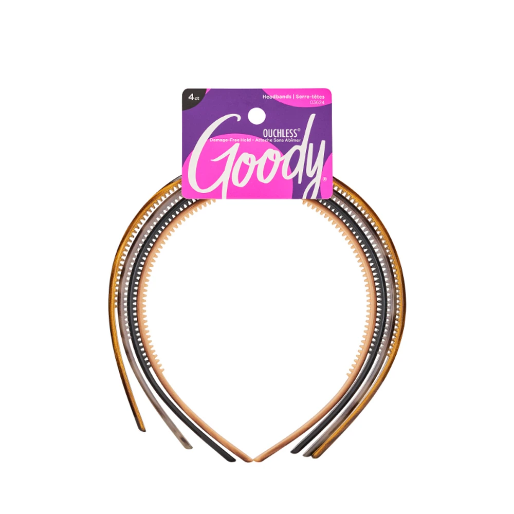 Goody Classics Thin Patterned Headbands - 4s